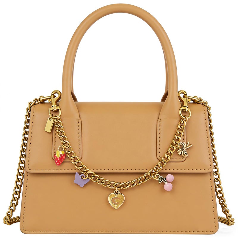 LSBDJDL Vintage Cute Cherry Gold Bag Charms Wallet Chain Keychains Purse Accessories For Women (cherry) - Image 3