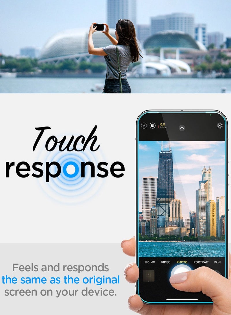 Spigen GLAStR EZ Fit Google Pixel 10 / 10 PRO | Pixel 9 / 9 PRO PRIVACY Screen Protector [2 PACK] Premium Tempered Glass with Auto Align technology - 2 PACK - Image 5