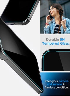 Spigen GLAStR EZ Fit Google Pixel 9 / Pixel 9 PRO PRIVACY Screen Protector [2 PACK] Premium Tempered Glass with Auto Align technology - 2 PACK  - Image 4