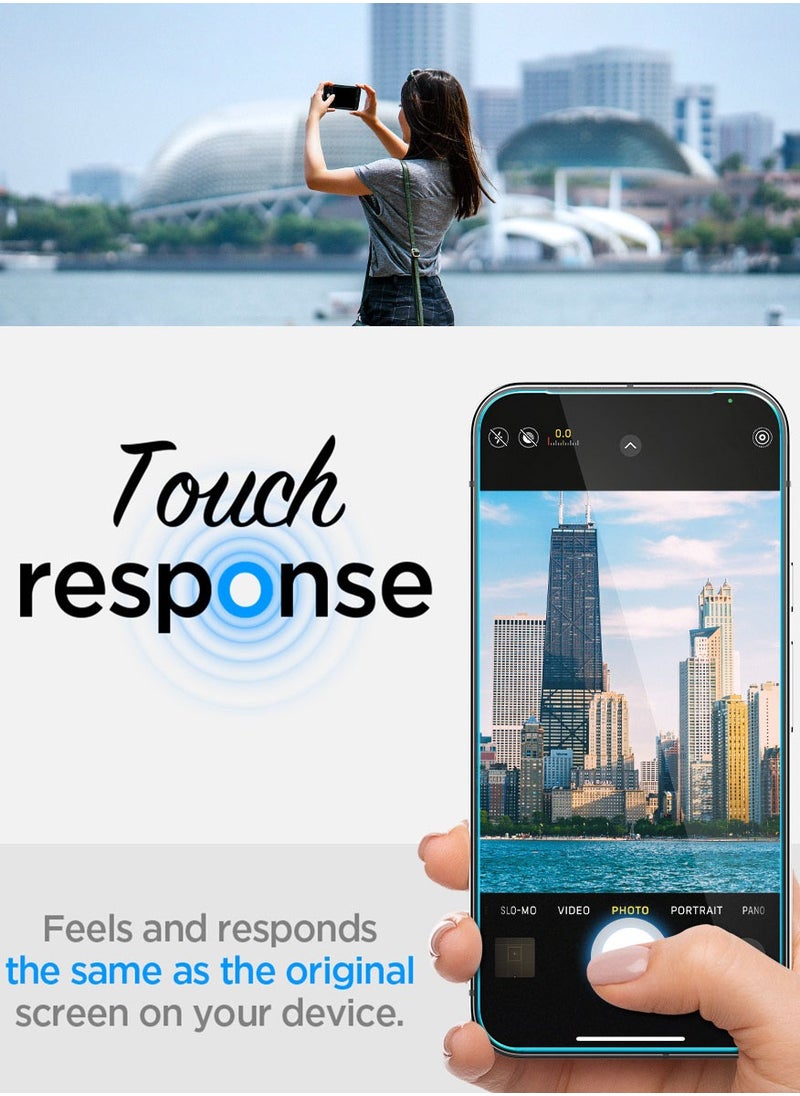 Spigen - GLAStR EZ Fit Google Pixel 9 / Pixel 9 PRO PRIVACY Screen Protector [2 PACK] Premium Tempered Glass with Auto Align technology - 2 PACK - Image 1
