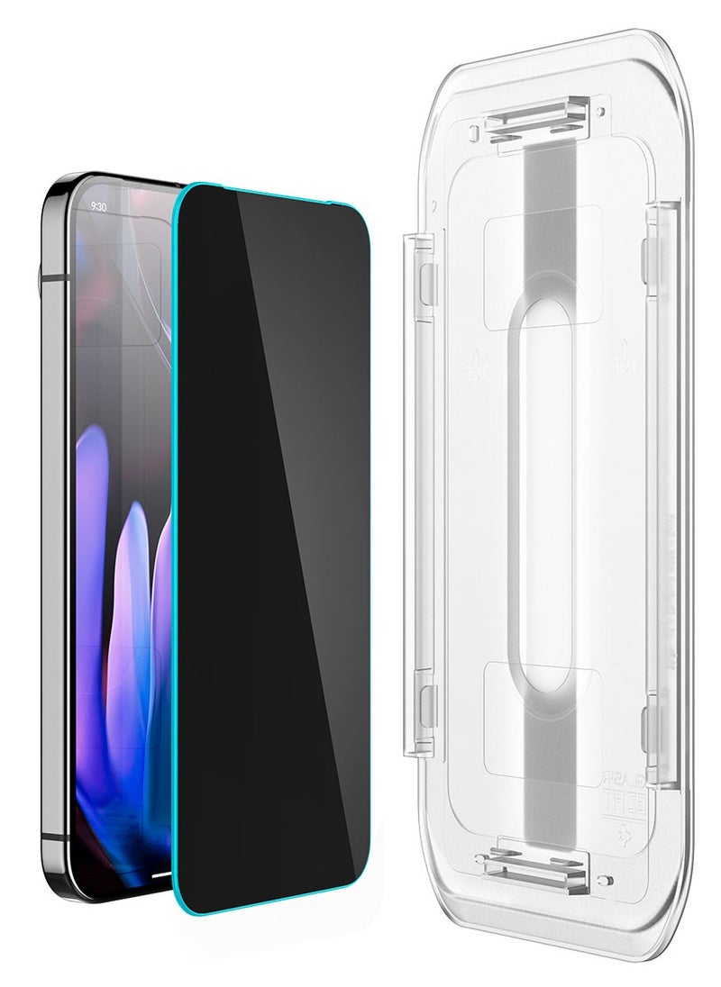 Spigen - GLAStR EZ Fit Google Pixel 9 / Pixel 9 PRO PRIVACY Screen Protector [2 PACK] Premium Tempered Glass with Auto Align technology - 2 PACK - Image 1