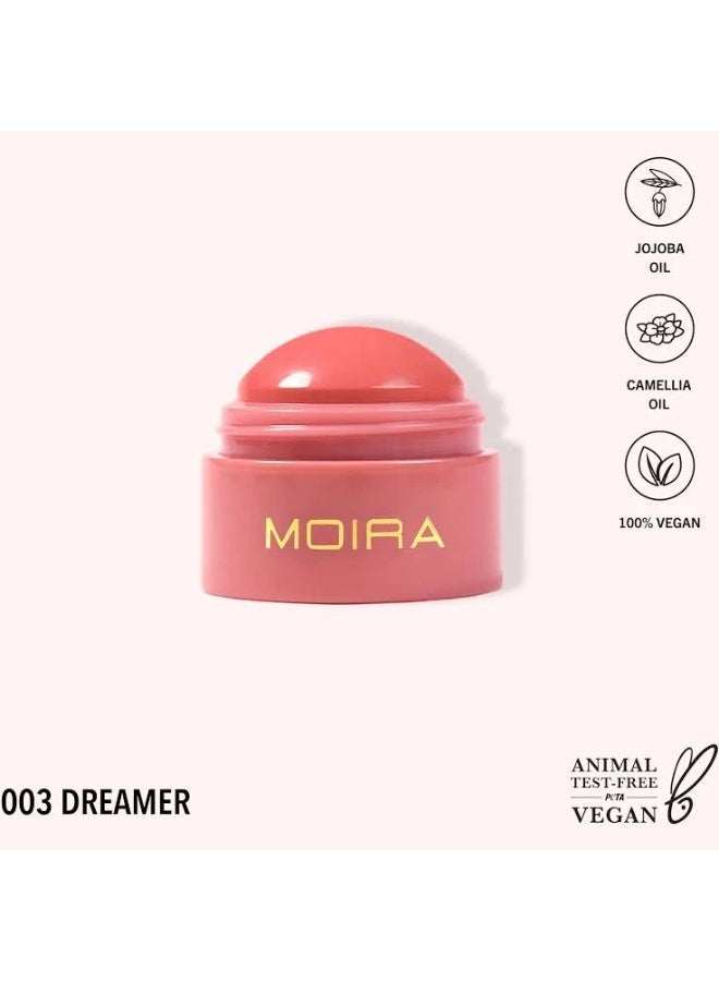 Moira Soft Blush Balm 003 Dreamer 8.5g - Image 3