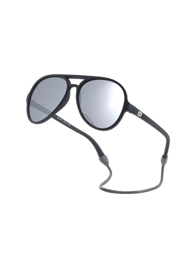 Hipsterkid FCTRY HIPSTERKID Baby Aviators - Polarized Sunglasses w/Strap - Kids/Girl/Boy (Ages 3-6, Black) - Image 1