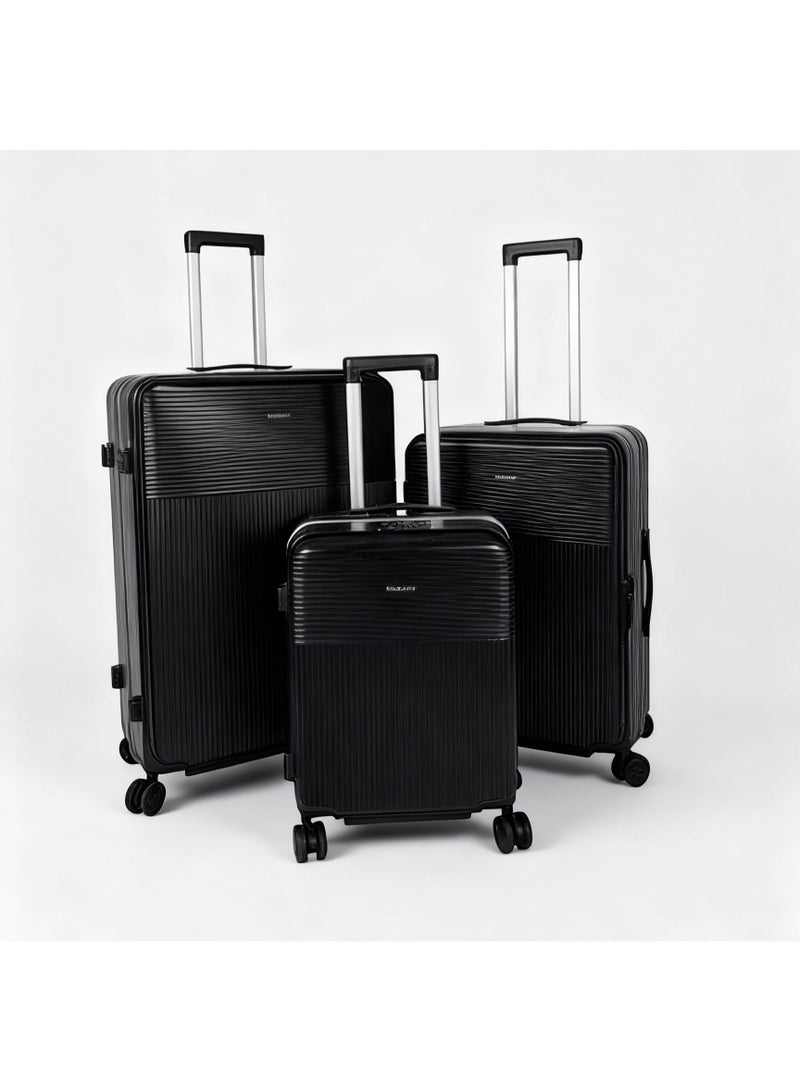 الازدهار مجموعة حامل أمتعة متعدد الاستخدامات، حقيبة سفر بإطار ألومنيوم و PC مع قفل سري، مقاس 20/24/28 بوصة، عجلات دوارة 360 درجة للسفر - Image 1