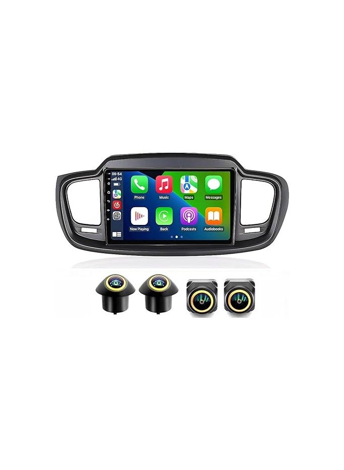 SHEZA STAR Android Car Stereo for Kia Sorento MK3 2015-2020 4GB RAM 64GB ROM Support Carplay, M-Link Wi-Fi BT, Radio GPS, 10 Inch IPS.QLED Touch Screen, Fast interface with 360D Camera Included - Image 1