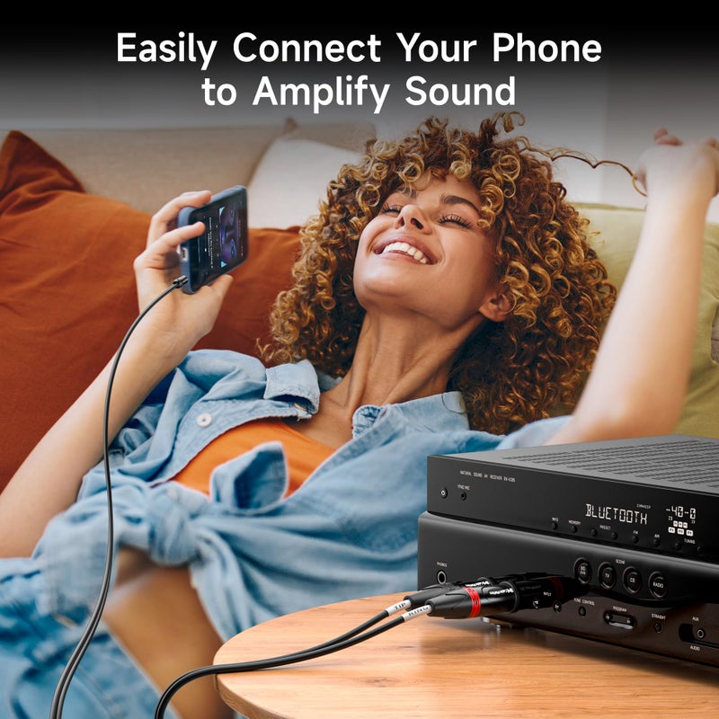 Cable Matters 3.5mm 1/8 Inch TRS to 2 XLR Cable 6 ft, Male to Male Aux to Dual XLR Breakout Cable - Image 3