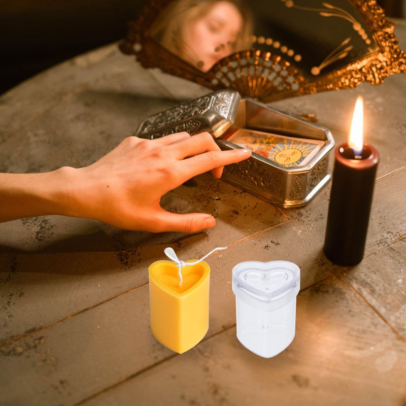 1 قطعة 3d القلب شكل شمعة العفن المعطر شمعة صنع العفن ديي شمعة العفن - Image 5