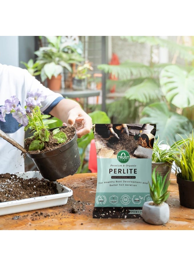 TrustBasket TrustBasket Perlite for Plants Soil Additive Horticultural Grade - for Indoor, Outdoor Plants and Hydroponics 450 gm  - Image 2