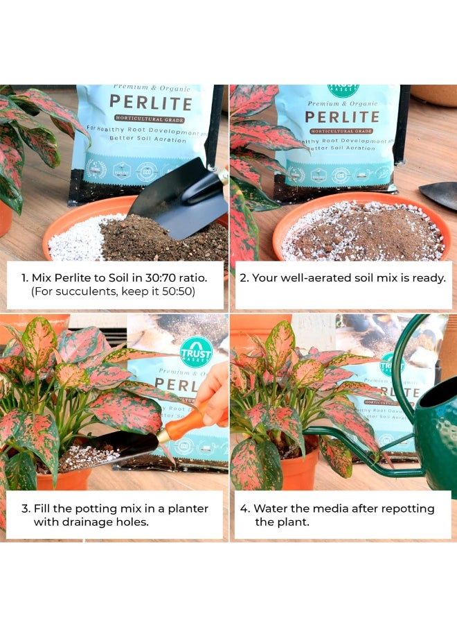 TrustBasket TrustBasket Perlite for Plants Soil Additive Horticultural Grade - for Indoor, Outdoor Plants and Hydroponics 450 gm  - Image 3