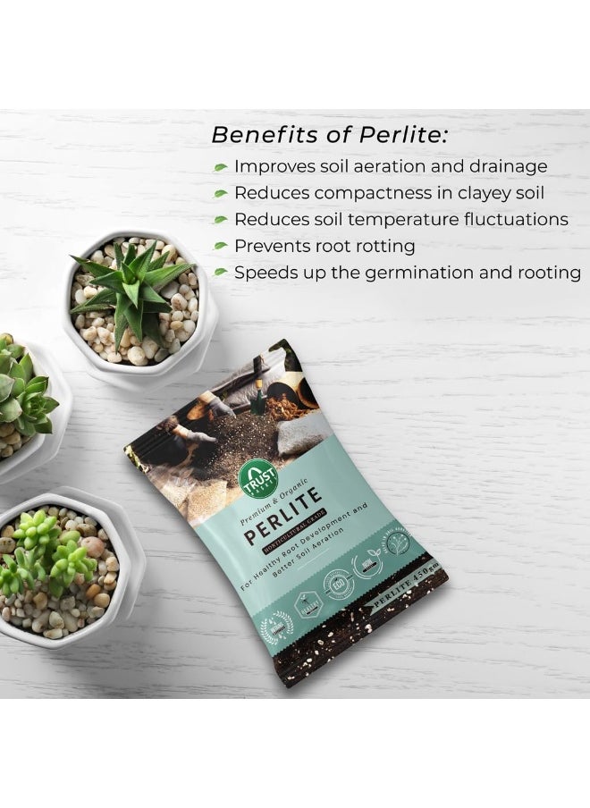 TrustBasket TrustBasket Perlite for Plants Soil Additive Horticultural Grade - for Indoor, Outdoor Plants and Hydroponics 450 gm  - Image 4