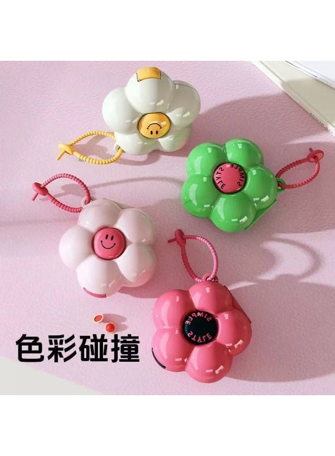 علبة حبوب واحدة للحقيبة، علبة حبوب للسفر بسبعة أقسام، علبة حبوب صغيرة الحجم وسهلة الحمل، مثالية للتخزين أثناء التنقل، حامل حبوب للحقيبة. - Image 2