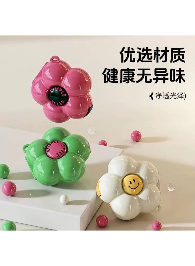 علبة حبوب واحدة للحقيبة، علبة حبوب للسفر بسبعة أقسام، علبة حبوب صغيرة الحجم وسهلة الحمل، مثالية للتخزين أثناء التنقل، حامل حبوب للحقيبة. - Image 4