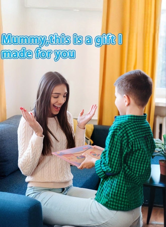 tangs Animal DIY Foil Art Scrapbook Kit for Kids - 6 Canvases, 60+ Stickers, 60+ Color Foils, Gift Box, Creative Craft Activity for Children - Image 4