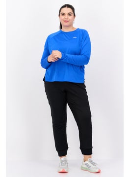 Brooks Women Sportswear Fit Long Sleeve Running Top, Blue  - Image 4