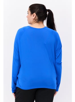 Brooks Women Sportswear Fit Long Sleeve Running Top, Blue  - Image 2