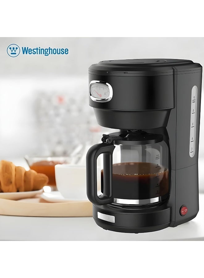 Westinghouse Westinghouse USA Retro Series 1.25L Coffee Maker – Black | Stylish Design with Brew Control, Pause-and-Pour Function, Permanent Filter (UAE Version) - 2 Years Warranty - Image 4