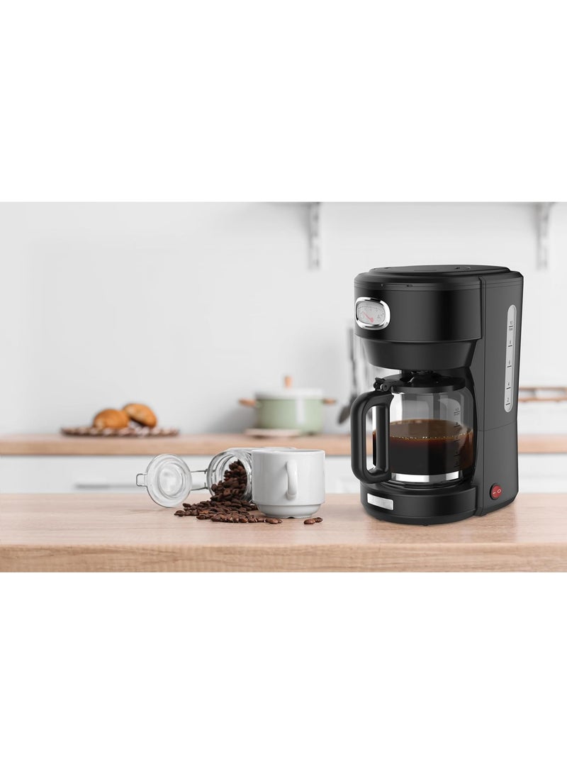 Westinghouse Westinghouse USA Retro Series 1.25L Coffee Maker – Black | Stylish Design with Brew Control, Pause-and-Pour Function, Permanent Filter (UAE Version) - 2 Years Warranty - Image 3
