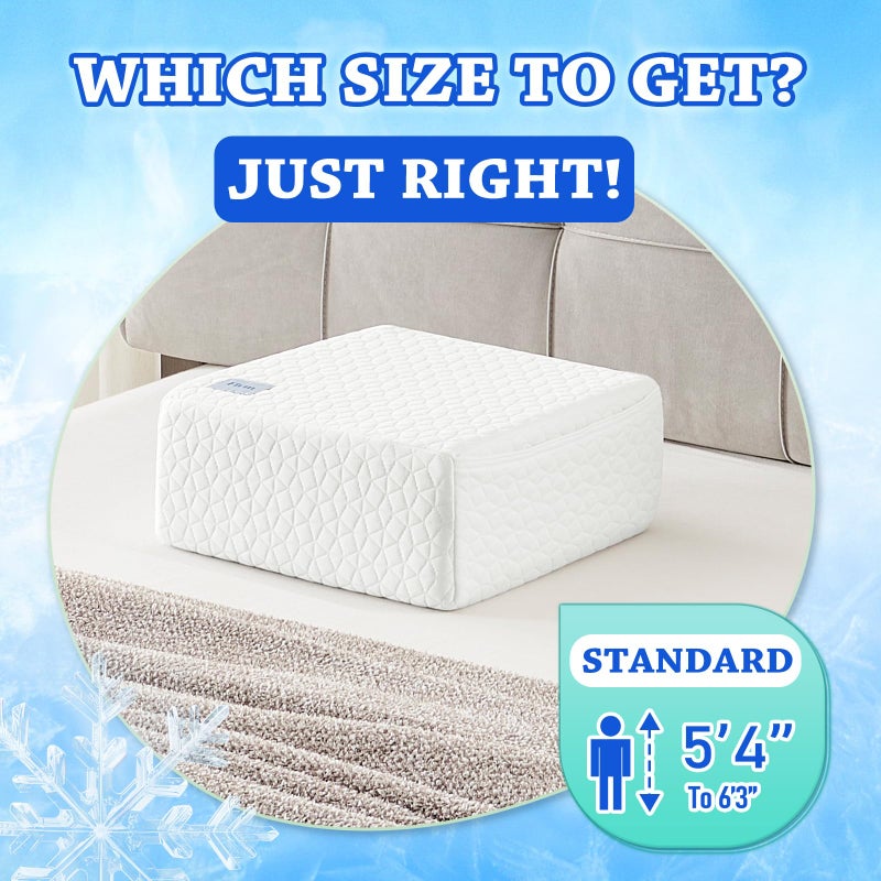 HARBOREST Cooling Cube Pillow - Side Sleeper Pillow for Neck and Shoulder Pain  Memory Foam Pillow Cube Pro with Adjustable Firmness 12""x12""x5"" - Image 2