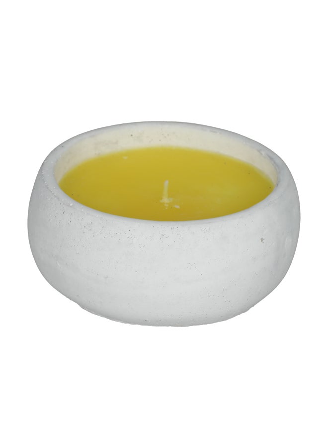 LUANCE Elegant Cement Pot Citronella Candle White and Grey 6 x 13 x 13 cm 85016934 - Image 1