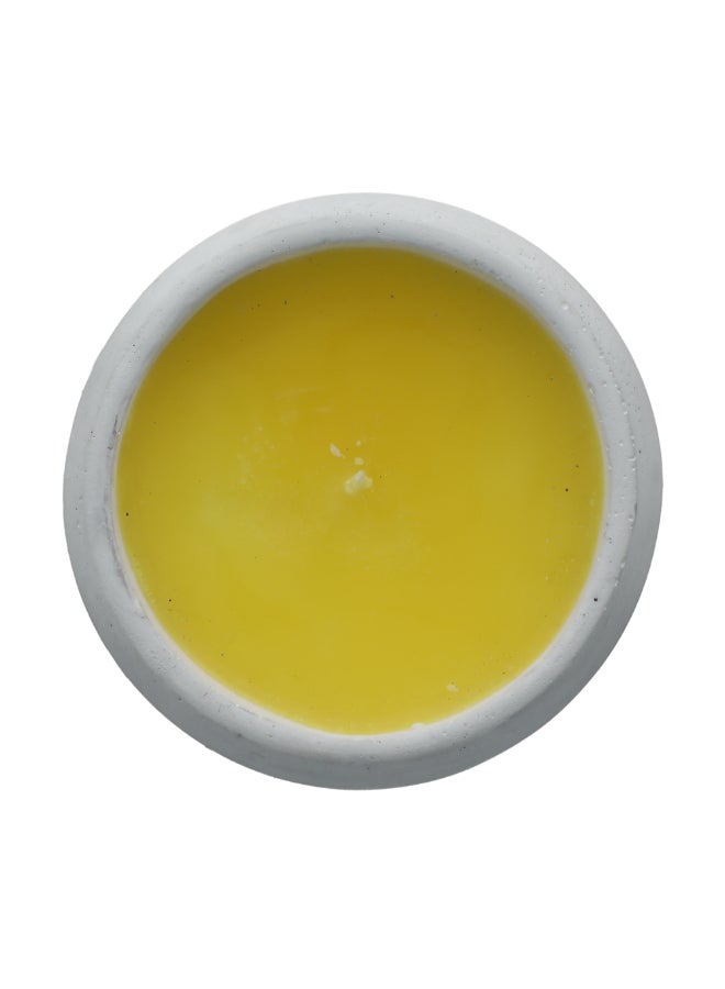 LUANCE Elegant Cement Pot Citronella Candle White and Grey 6 x 13 x 13 cm 85016934 - Image 2