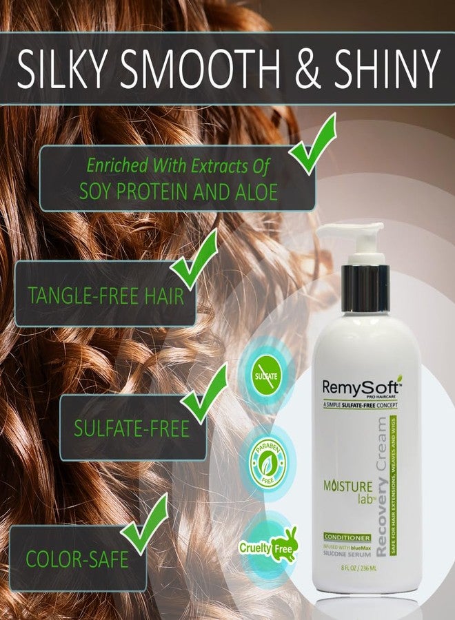 RemySoft Moisturelab Deluxe System - Safe for Hair Extensions, Weaves and Wigs - Salon Formula Shampoo, Conditioner & Serum - Gentle Sulfate-free Lather - Image 3