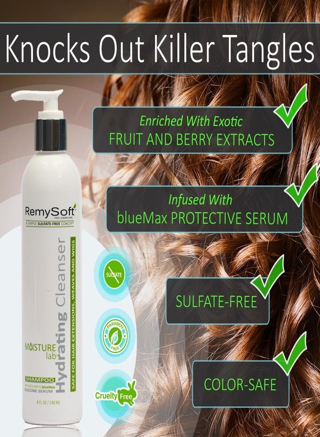 RemySoft Moisturelab Deluxe System - Safe for Hair Extensions, Weaves and Wigs - Salon Formula Shampoo, Conditioner & Serum - Gentle Sulfate-free Lather - Image 2
