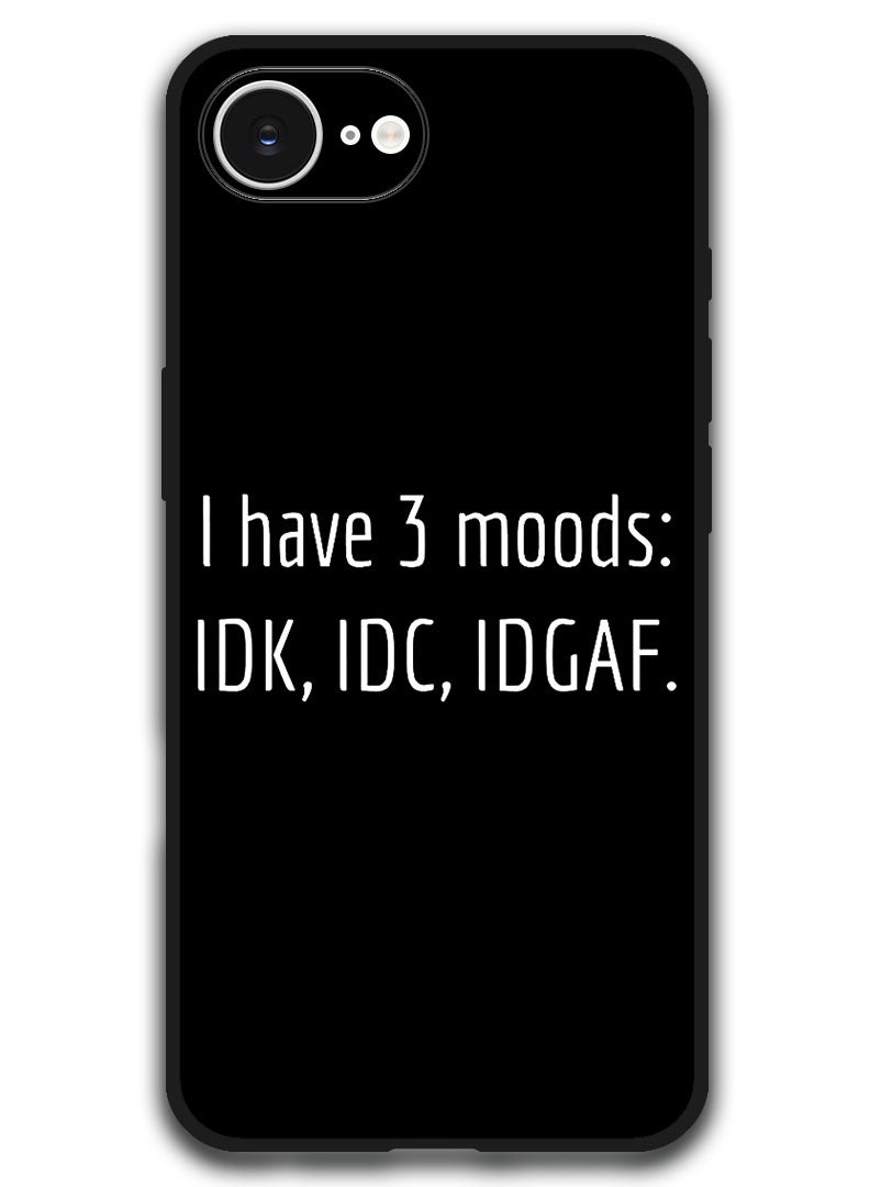 Theodor Case Compatible with Apple iPhone 16e 6.1 Inch Protection Shockproof Bumper Cover - i have 3 Moods - Image 1