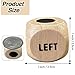 FAILUN Left Right Center Game Dice 1 Inch Wooden Dice with Drawstring Bag Easy to Store and Carry Around Convenient for Travel 3 pcs - Image 3