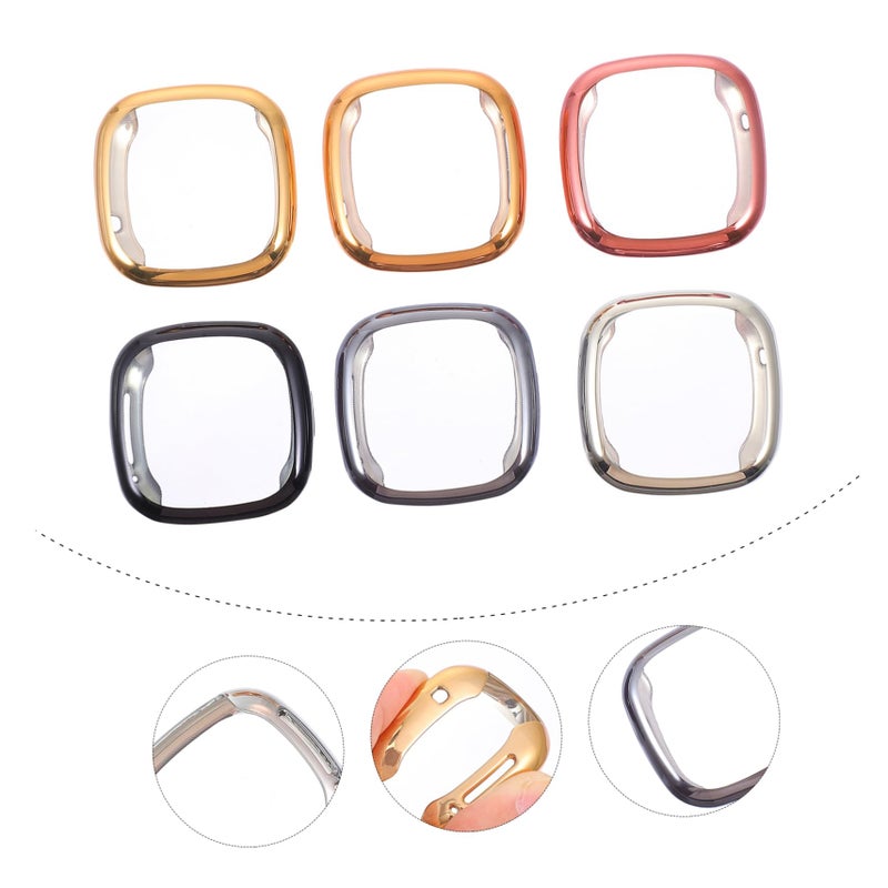 6Pcs Electroplated Protective Case For 3 Sense Full Coverage Screen Protector Slim Design - Image 4