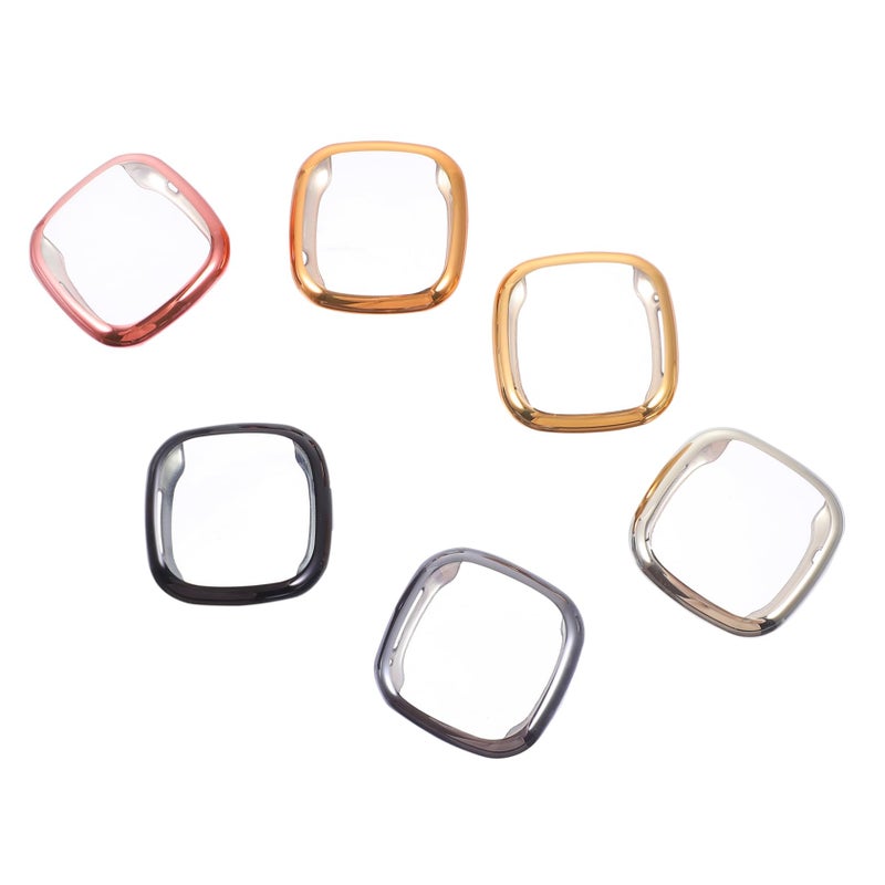 6Pcs Electroplated Protective Case For 3 Sense Full Coverage Screen Protector Slim Design - Image 2