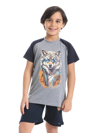 Boys printed cotton T-Shirt With Short Set - pzsku/ZA71F7ABE787AAD53A46AZ/45/1745913688/ffe06159-cd1c-4759-83a4-7a31b5854f55