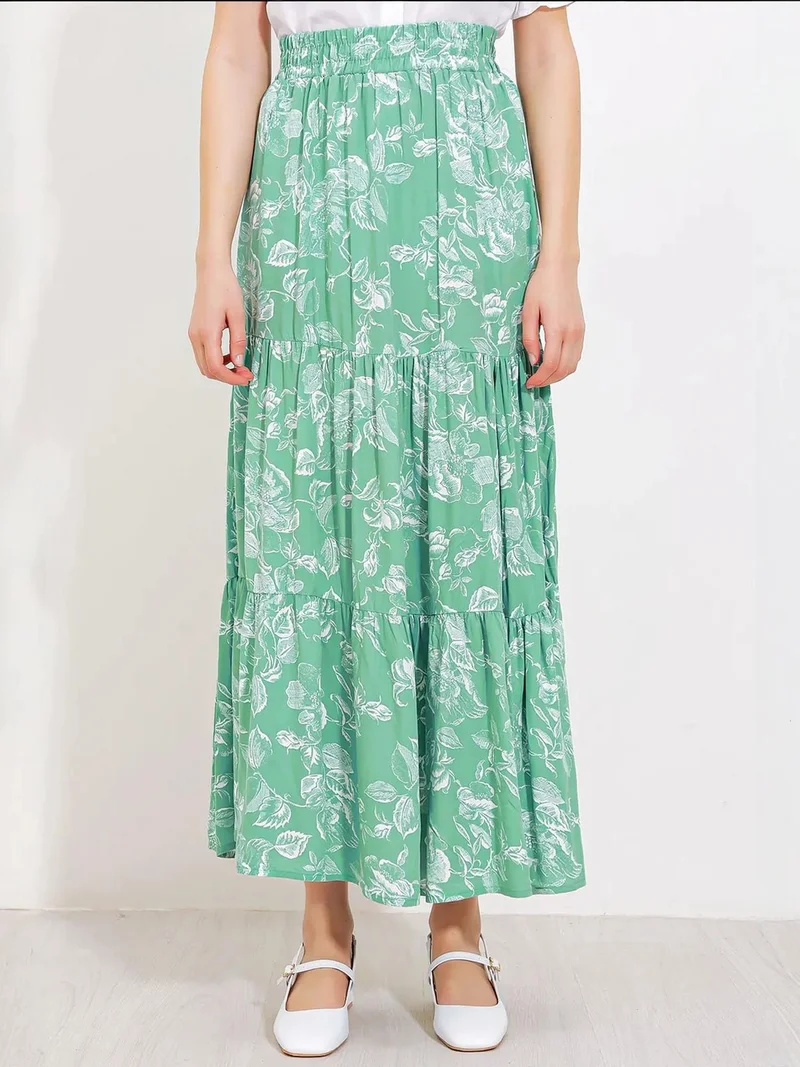 بيغ دارت تنورة ماكسي بنقوشات واسعة ومريحة