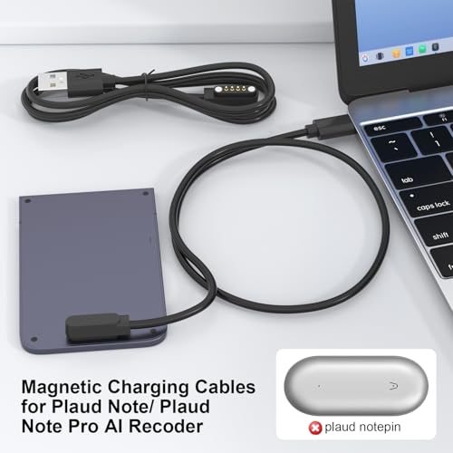 Gamorek Charger for PLAUD Note AI Voice Recorder,Plaid Charger Replacement USB-A/C Charging Cable Cord for PLAUD Note Pro(3.3ft/1m) - Image 2