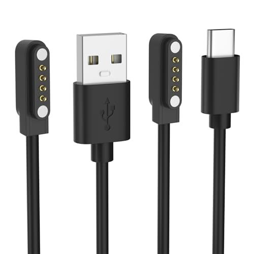 Gamorek Charger for PLAUD Note AI Voice Recorder,Plaid Charger Replacement USB-A/C Charging Cable Cord for PLAUD Note Pro(3.3ft/1m) - Image 1