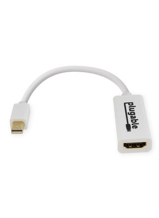 Plugable Mini DisplayPort (Thunderbolt 2) to HDMI Adapter - Driverless (Supports Mac, Windows, Linux, and 4K Displays up to 3840x2160@30Hz, Passive) - pzsku/ZA71F99E8D1F3E4240C5CZ/45/1749374407/7399b515-2da0-463e-966d-0ae87dda1ad4
