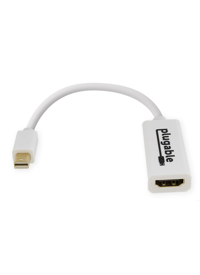 Plugable Plugable Mini DisplayPort (Thunderbolt 2) to HDMI Adapter - Driverless (Supports Mac, Windows, Linux, and 4K Displays up to 3840x2160@30Hz, Passive)  - Image 1