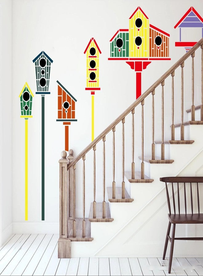 SUNVERSE Garden Fence Stencils for Outdoor Large Bird House Stencils Reusable Drawing Stencil for Garden Fence Room Wall Wood Furniture - Image 5