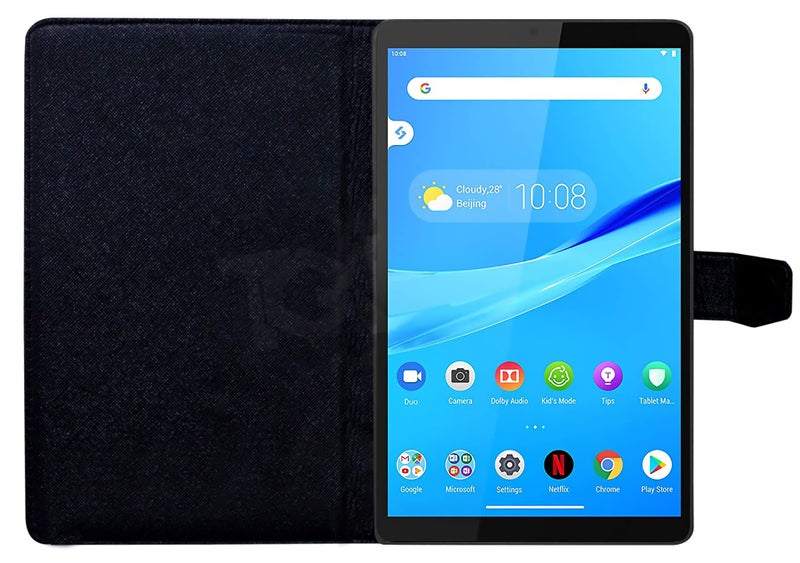 TGK Plain Design Leather Flip Case Cover for Lenovo Tab M8 FHD Cover 8 inch (2nd Gen) TB-8705F, TB-8705N, TB-8705X (Blue) - Image 4