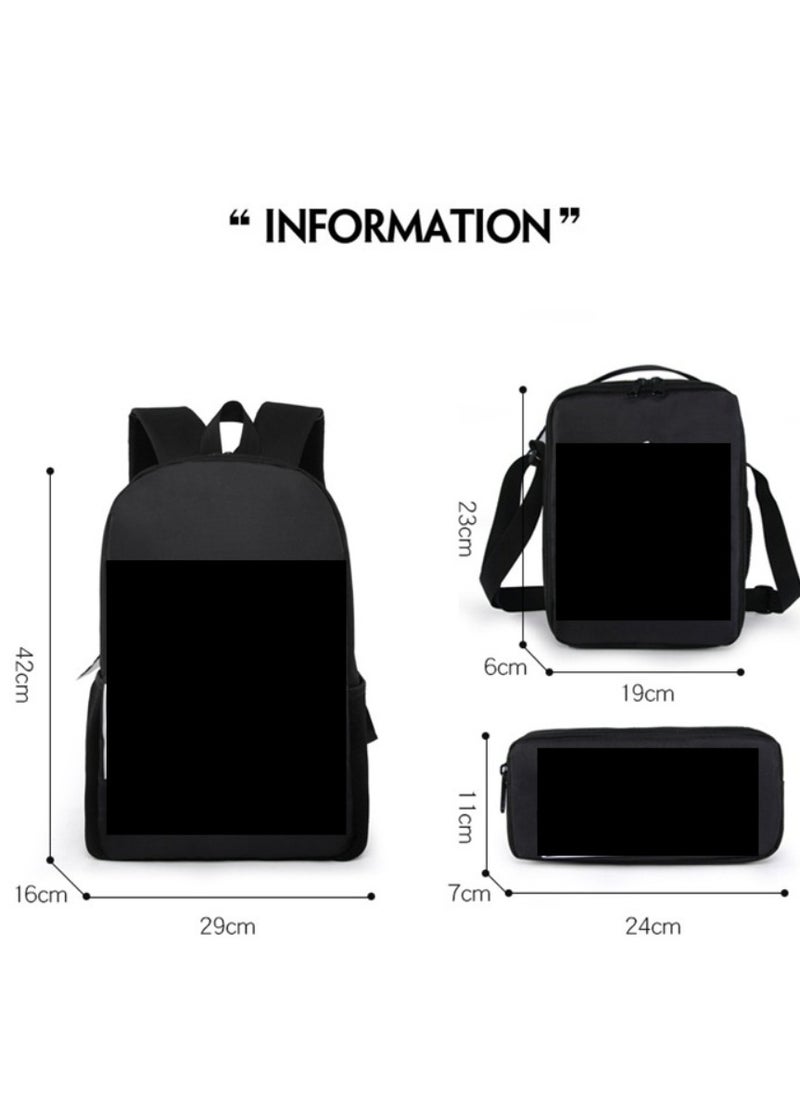 Digital Printing Large Capacity Backpack Three piece Set Lunch Bag Pen Bag Polyester Comfortable Load Reducing Backpack for Students and Children Unisex - pzsku/ZA71FAC10F25C925431C2Z/45/_/1705560723/766ee6e9-cda9-44e4-8972-a1fd74f8167d