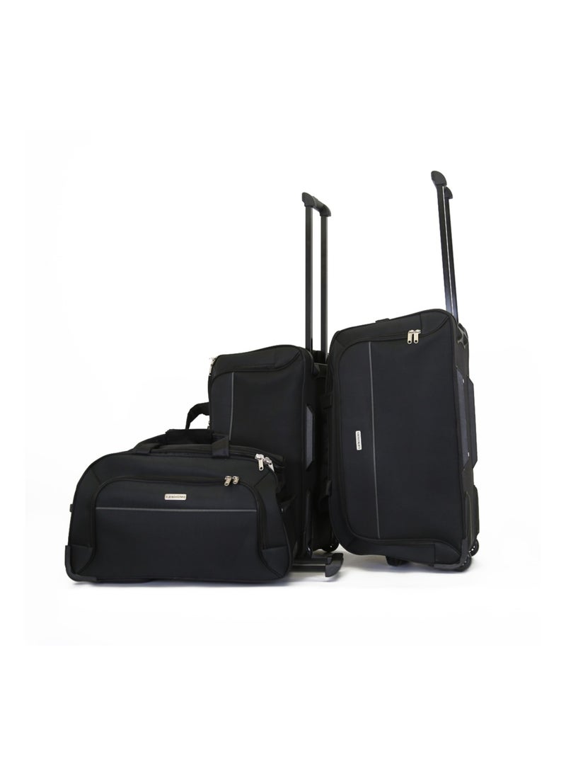 GIORDANO Giordano Duffel bag 3 Pieces Set,Black (S-19",M-21",L-23")  - Image 1