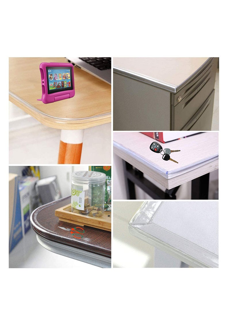 KASTWAVE - Edge Corner Protector Set, 4Pack Clear Baby Proofing Guards, Soft Silicone Bumper Strip 32.8ft with Round Child Edge Protector for Cabinets, Tables, Furniture - Image 1
