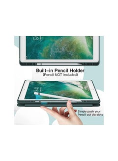 Jetech Case for iPad Pro 12.9 Inch (2015/2017 Model, 1st/2nd Generation) with Pencil Holder, Slim Tablet Cover with Soft TPU Back, Auto Wake/Sleep (Misty Blue)  - Image 5