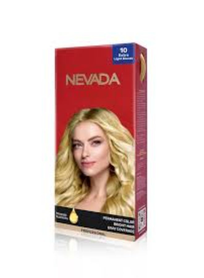 Women's hair dye, shade 10 (very light platinum blonde)