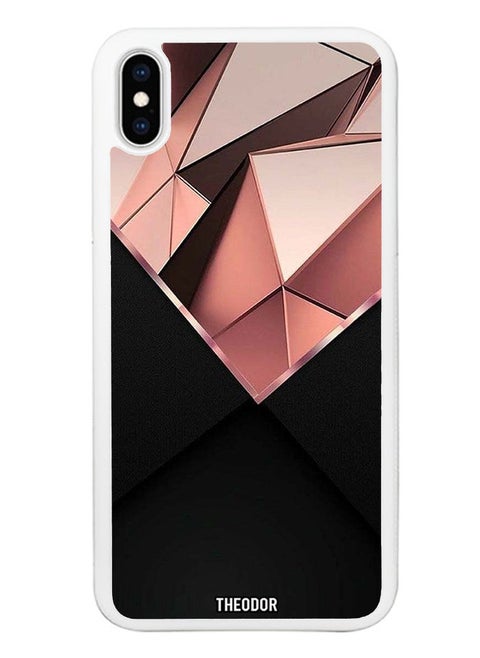 Protective Case Cover For APPLE IPHONE X/XS  pink diamond (1)  (White Bumber)