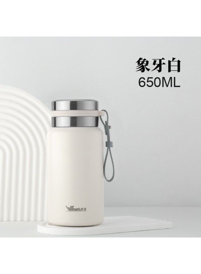 Huaya All-steel Thermos Cup Large Capacity Tea Cup Men's And Women's Tea Cup 316 Stainless Steel Portable Water Cup Lettering