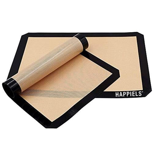 HAPPIELS NonStick Baking Mats for 15 inch Sheets 2-Pack | Silicone Nonstick Baking Mats 10 x 15 inches | Cookie Sheet Mat 10x15 | | Silicon Mats 15x10 in - Image 5