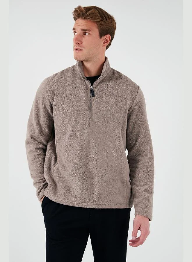 Buratti  Buratti Slim Fit Stand Collar Winter Coat Men's Polar Fleece 5906053 for Men | Best Price UAE