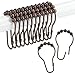 Ansxiy Ansxiy Shower Curtain Hooks Rings, Rustproof Metal Shower Curtain Rings for Bathroom Shower Rods Curtains - Set of 12, - Image 2