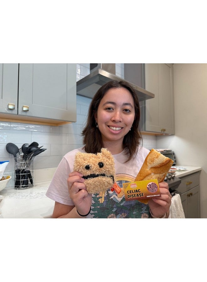 Giant Microbes GIANTmicrobes Celiac Disease Plush - Learn About Chronic Illness and Gluten, Get Well Gift for Intestinal Illness, Fun Gift for Friends, Family, Gastroenterologists, Students and Gluten Free Foodies - Image 4