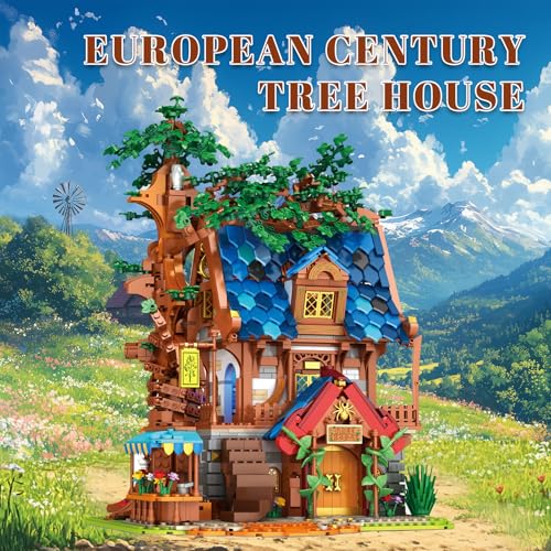 Reobrix Medieval Tree House Lighting Building Block Set Collectible Architecture Display or Home Office Decor European Creative Construction Building Kits 66008 Gifts for Adults Teens 14 - Image 5